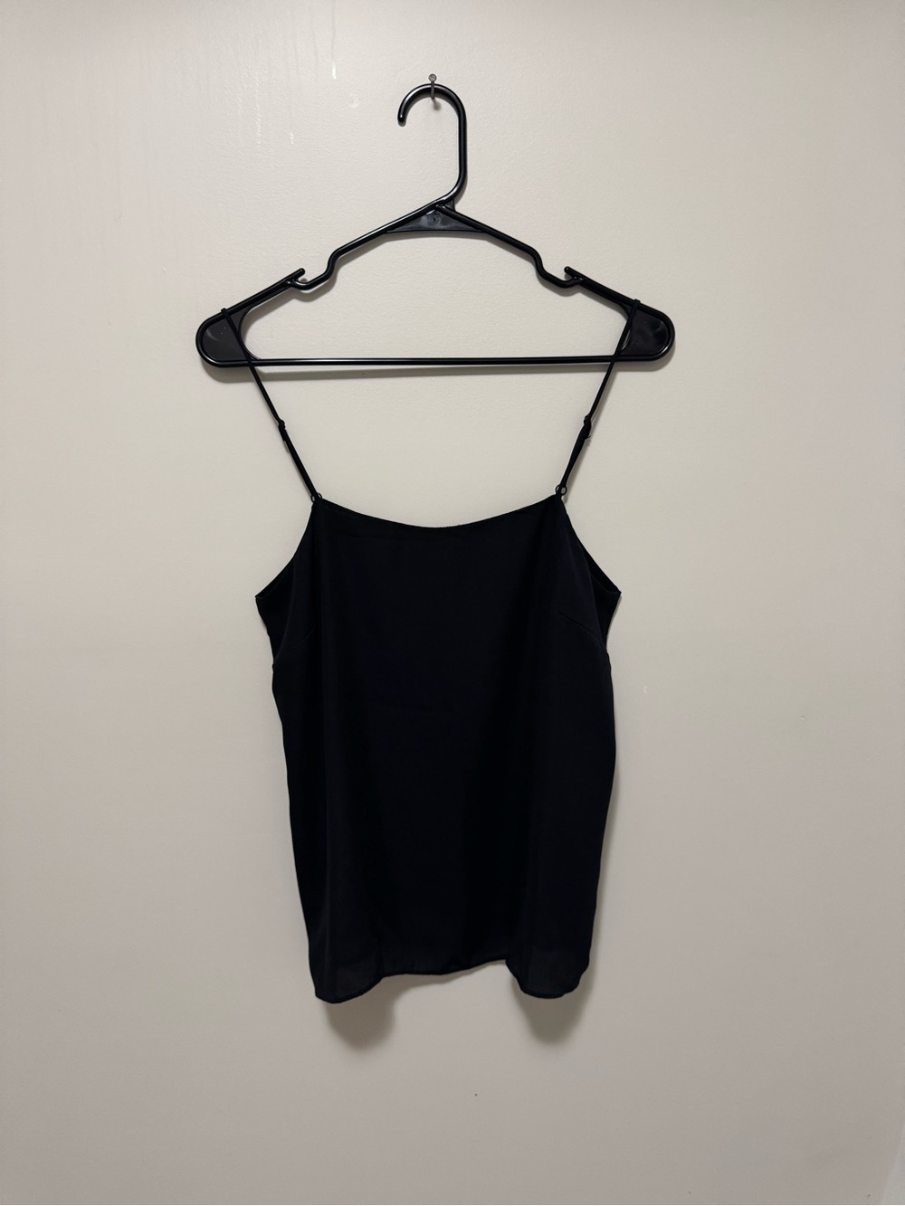 H&M Black Women's Spaghetti Strap Cami Top with Adjustable Straps